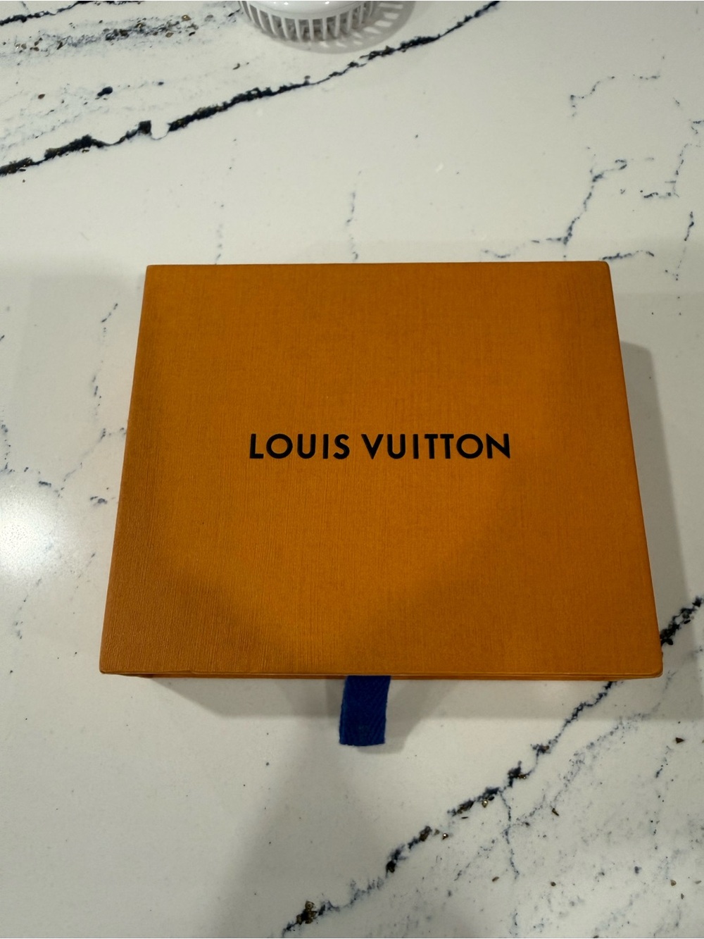 Louis Vuitton Orange Box with Navy Pull Tab